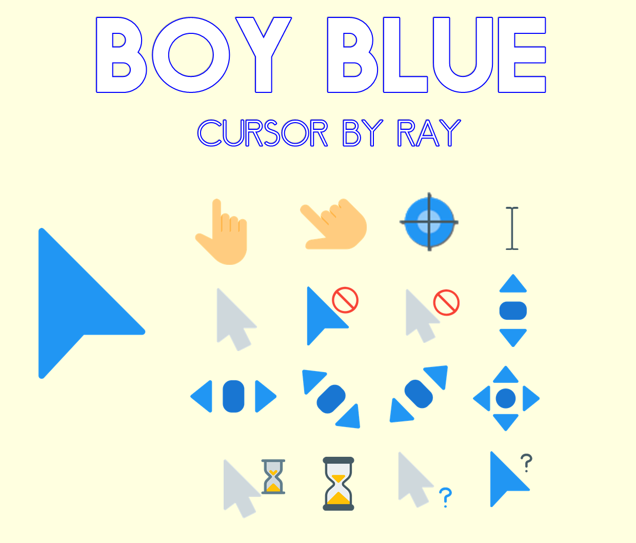 Boy Blue Cursors 鼠标指针