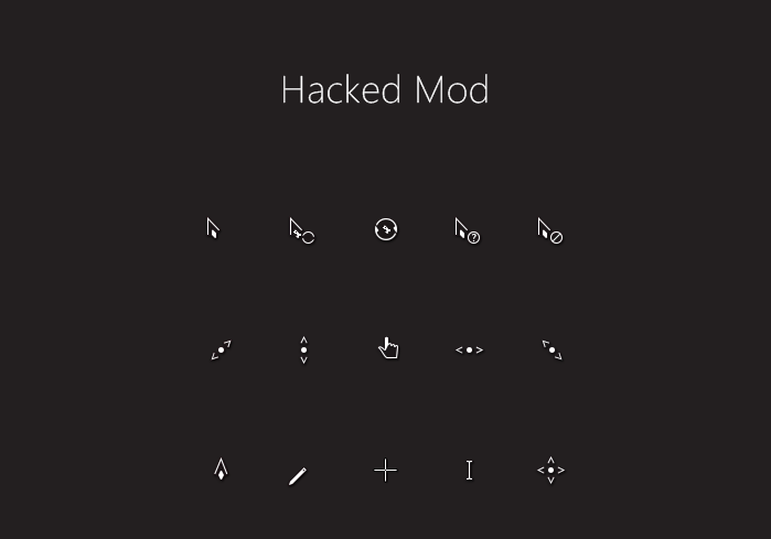 Hacked Mod Cursors 鼠标指针