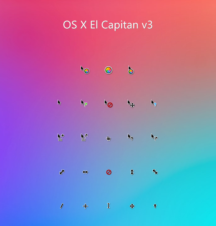 OS X El Capitan v3 鼠标指针