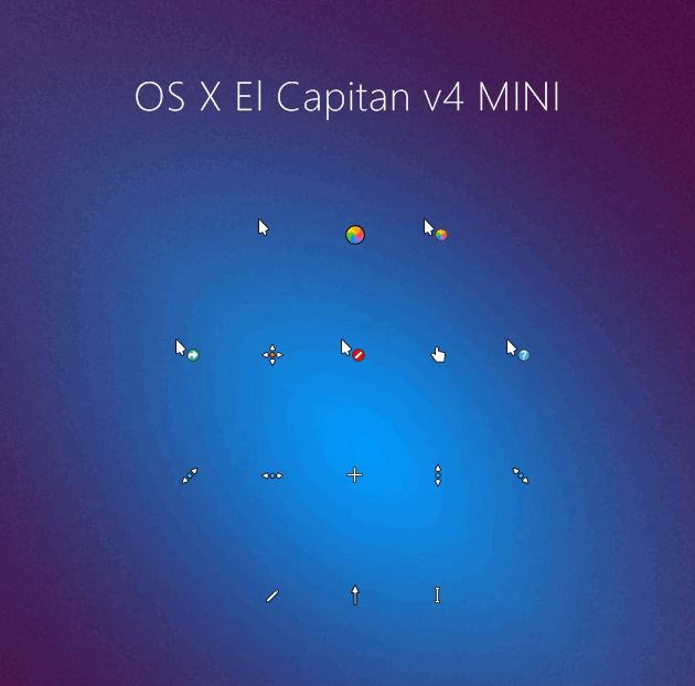 MINI OS X El Capitan v4 鼠标指针