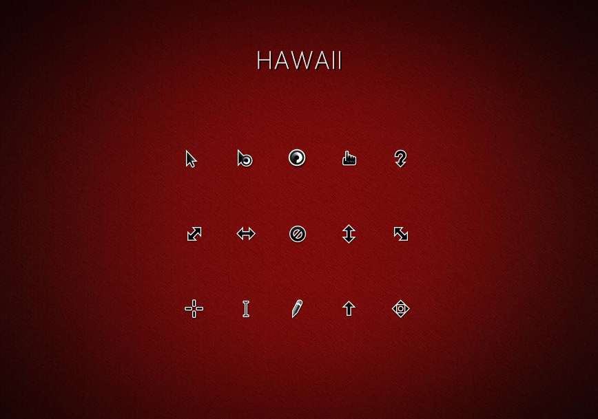 夏威夷 Hawaii 光标 鼠标指针
