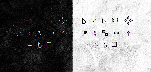 暗黑彩虹光标 鼠标指针