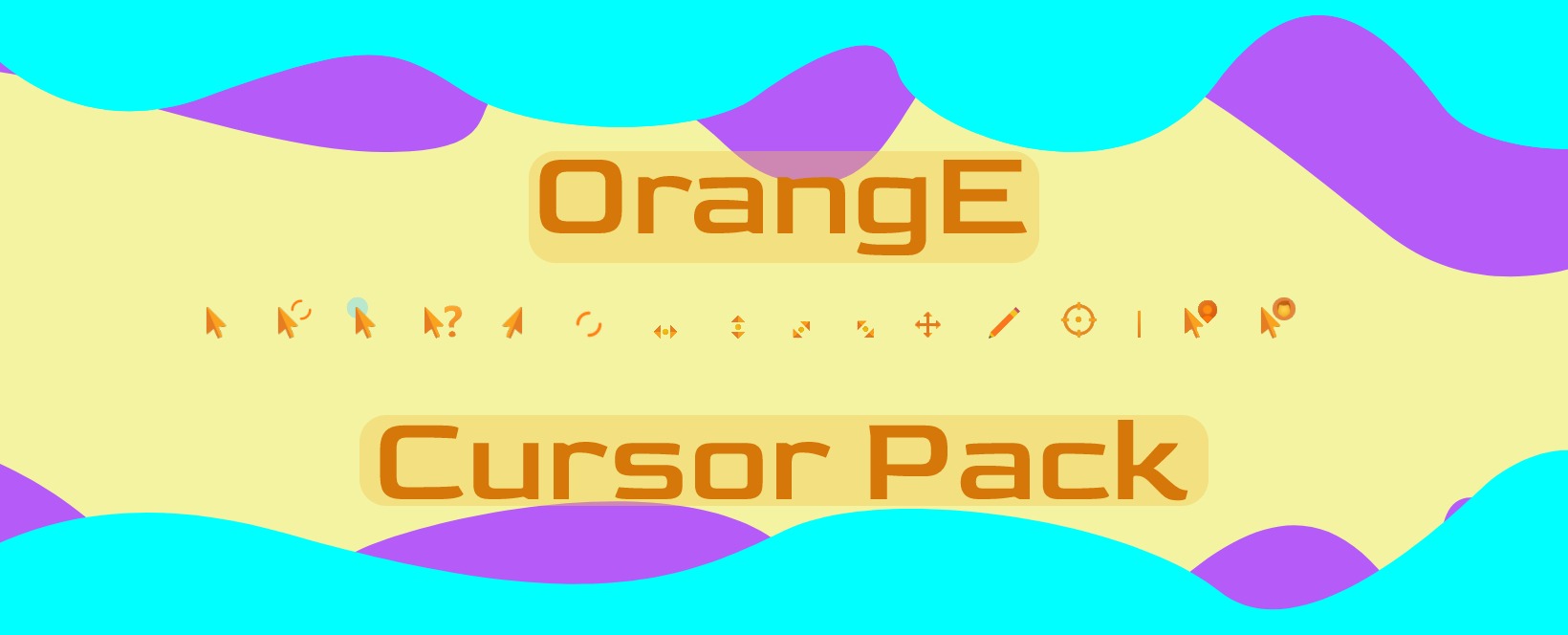 橙色渐变光标