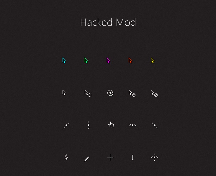 Hacked Mod Cursors 多彩版光标