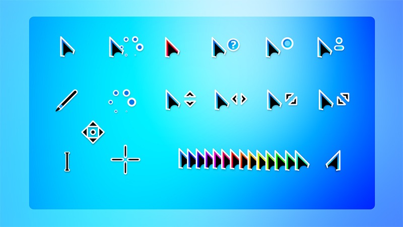 天空蓝鼠标指针